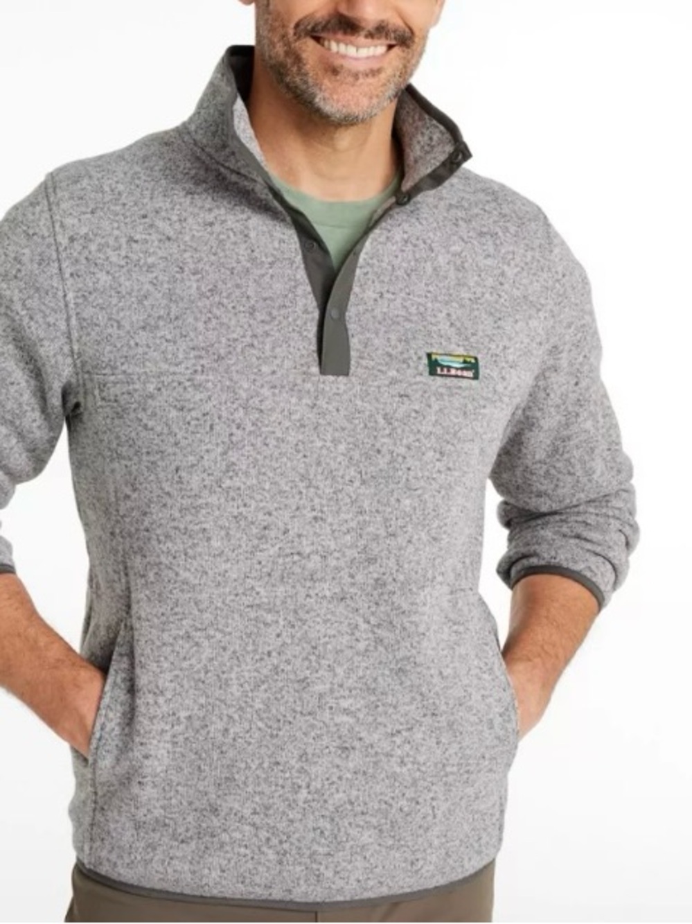 Men's L.L.Bean Sweater Fleece Pullover XL Tall Outdoor Hiking Gorpcore
